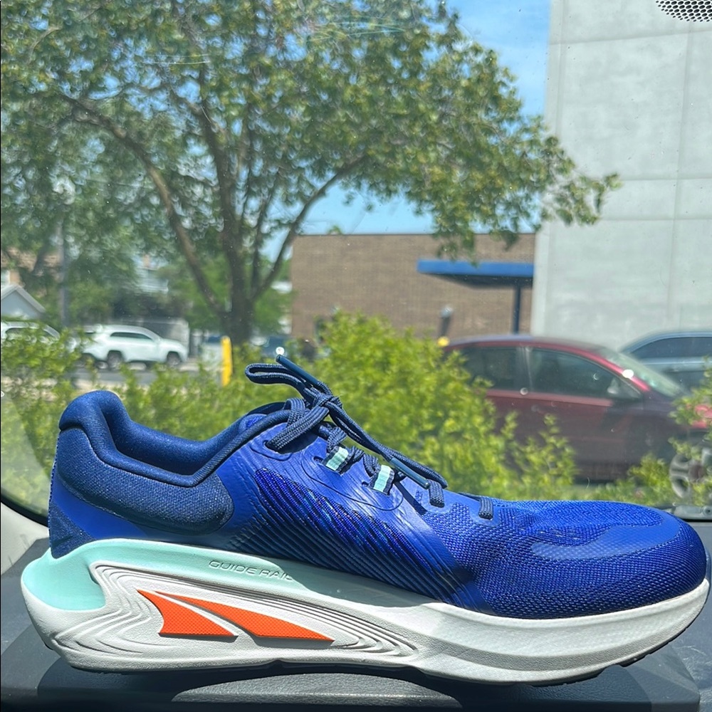 Altra Blue and White Sneakers with Breathable Mesh Upper